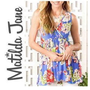 Matilda Jane Adventure Begins As a Rose Tunic Tank Top Size M